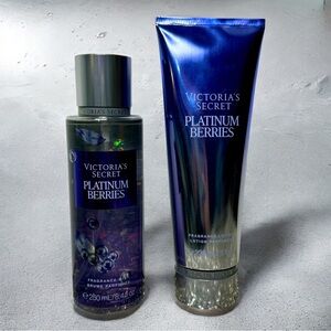 Victoria’s Secret Platinum Berries Body Lotion Gift Set NWT